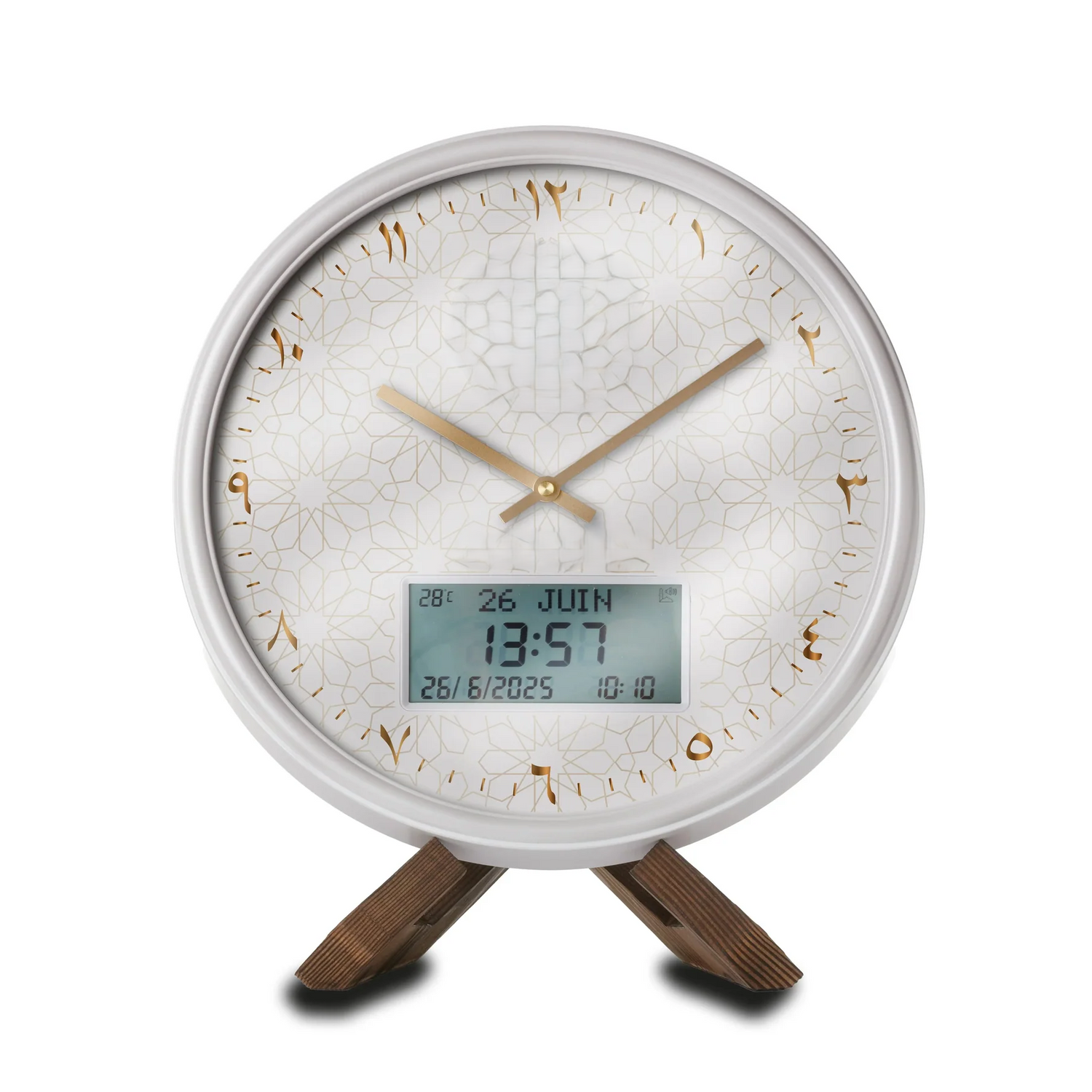 Support horloge en bois